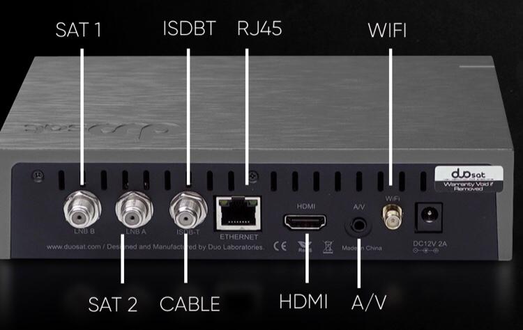 duosat prodigy S parte traseira