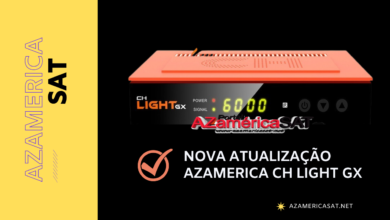 ATUALIZAÇÃO Azamérica CH Light GX- azamerica sat 2023